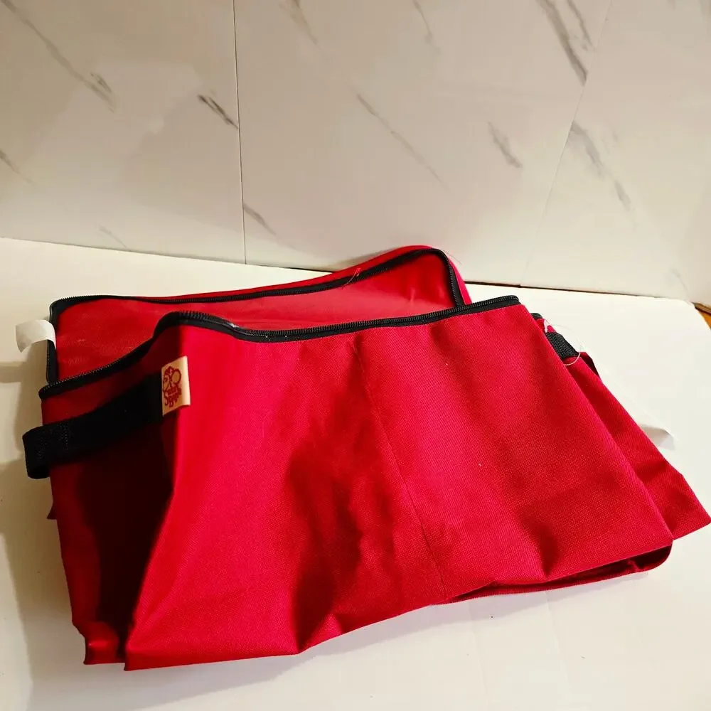 NWOT Santa's Bags Wrapping Paper Storage Bag Red Zippered Top 16
